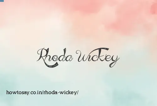 Rhoda Wickey