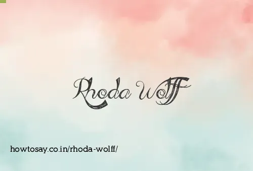 Rhoda Wolff