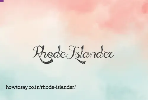 Rhode Islander