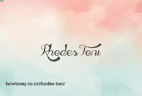 Rhodes Toni