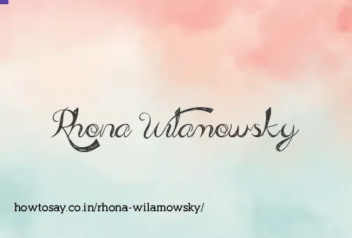 Rhona Wilamowsky
