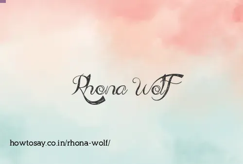 Rhona Wolf