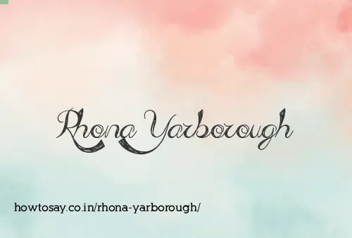 Rhona Yarborough