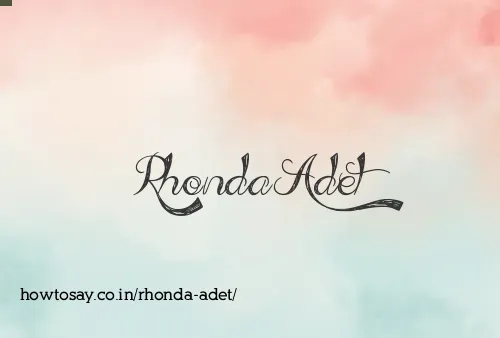 Rhonda Adet