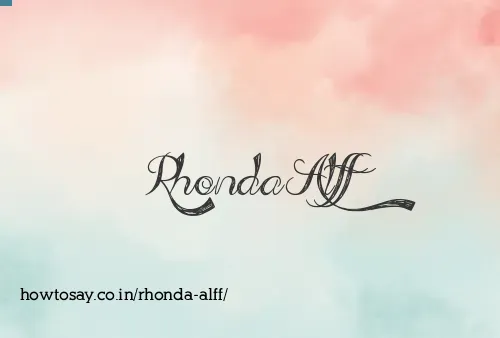 Rhonda Alff