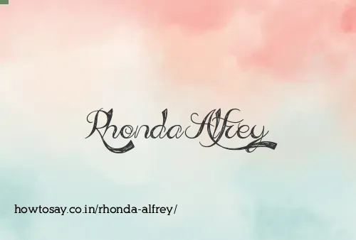Rhonda Alfrey