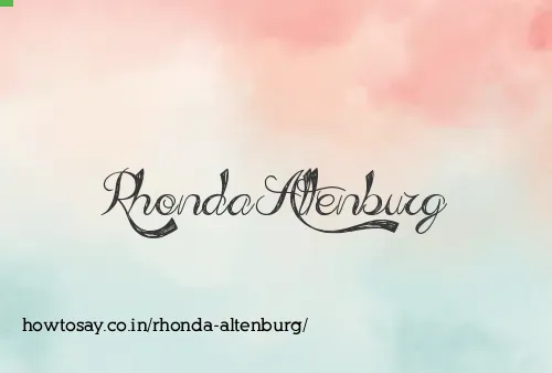 Rhonda Altenburg