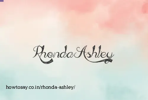 Rhonda Ashley