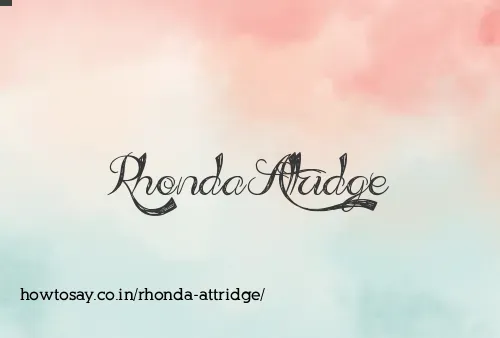 Rhonda Attridge