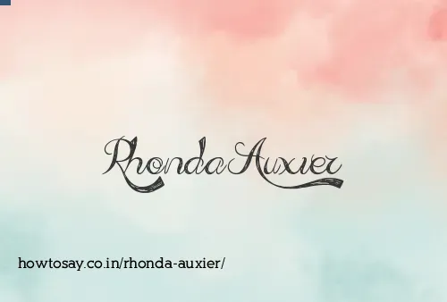 Rhonda Auxier