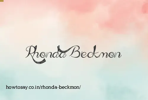 Rhonda Beckmon