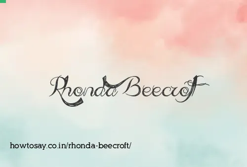 Rhonda Beecroft