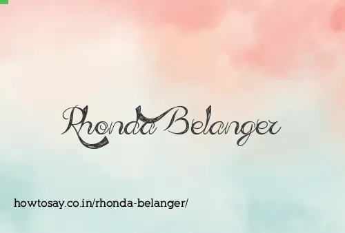 Rhonda Belanger