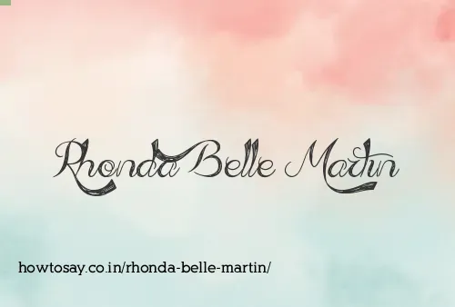 Rhonda Belle Martin