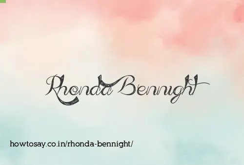 Rhonda Bennight