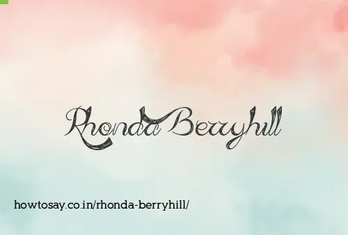 Rhonda Berryhill