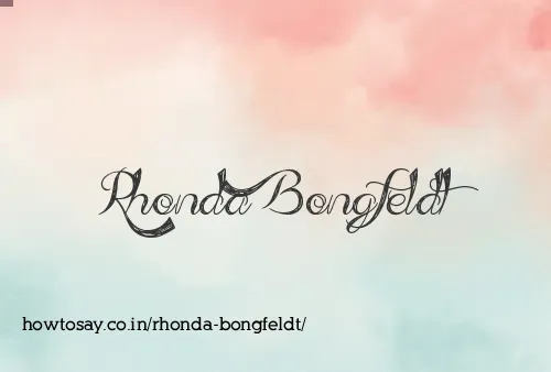 Rhonda Bongfeldt
