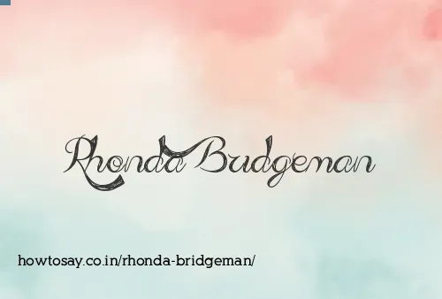 Rhonda Bridgeman