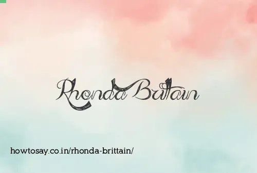 Rhonda Brittain