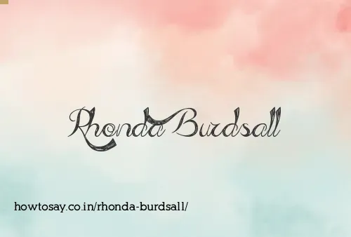 Rhonda Burdsall