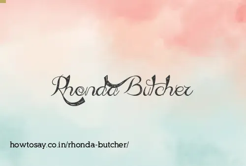 Rhonda Butcher