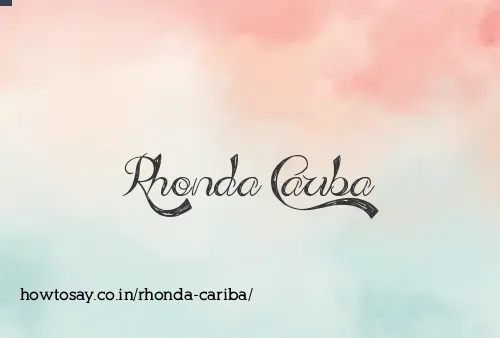 Rhonda Cariba