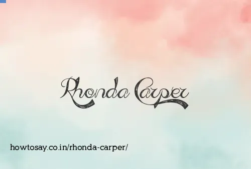 Rhonda Carper