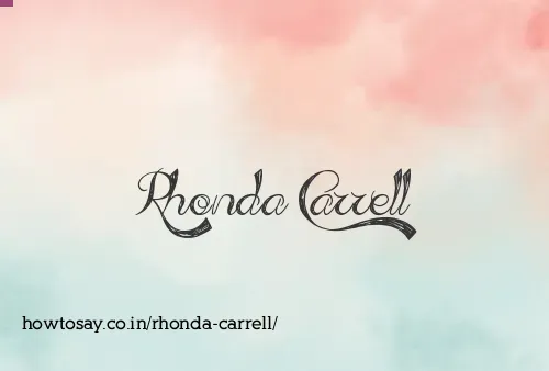 Rhonda Carrell