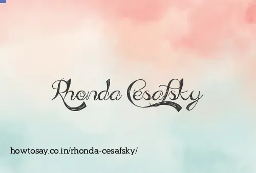 Rhonda Cesafsky