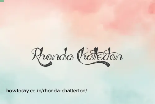Rhonda Chatterton