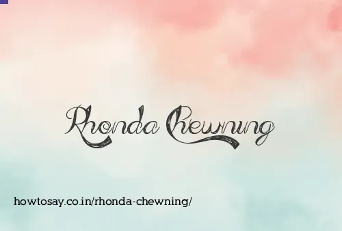 Rhonda Chewning