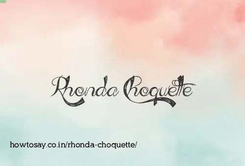 Rhonda Choquette