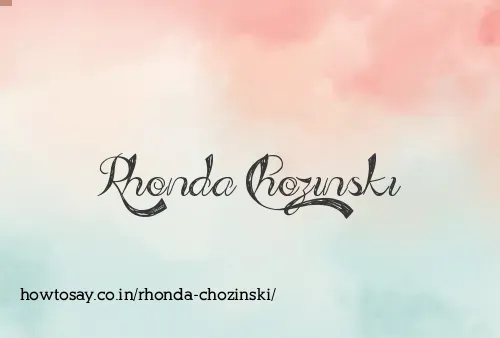 Rhonda Chozinski
