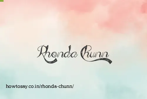 Rhonda Chunn