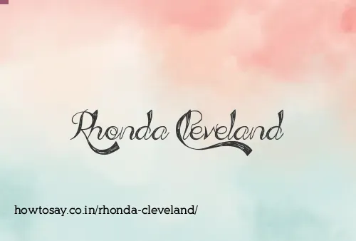 Rhonda Cleveland