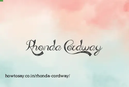 Rhonda Cordway