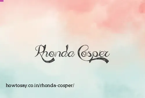 Rhonda Cosper