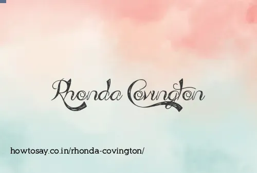 Rhonda Covington