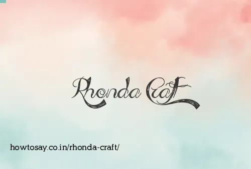 Rhonda Craft