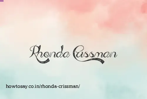 Rhonda Crissman