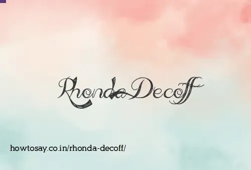 Rhonda Decoff