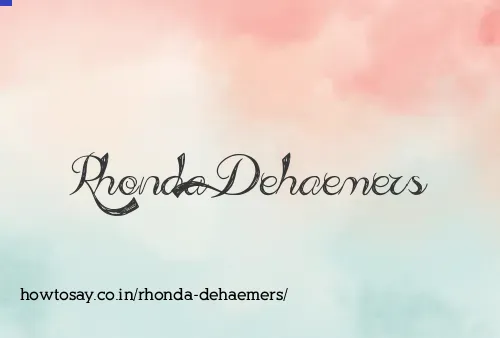 Rhonda Dehaemers