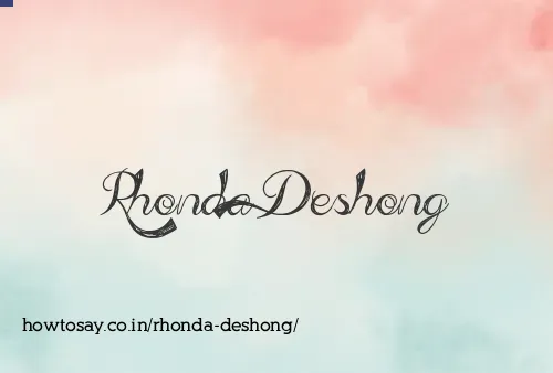 Rhonda Deshong