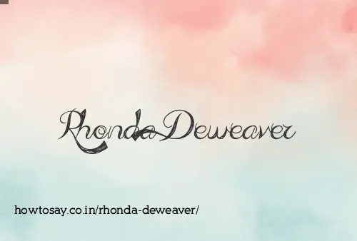 Rhonda Deweaver