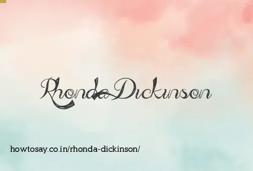 Rhonda Dickinson