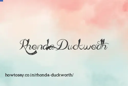 Rhonda Duckworth