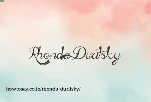 Rhonda Duritsky