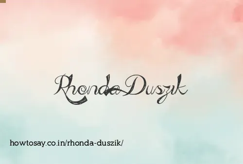 Rhonda Duszik
