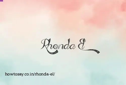 Rhonda El