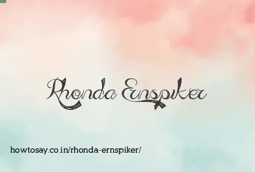Rhonda Ernspiker